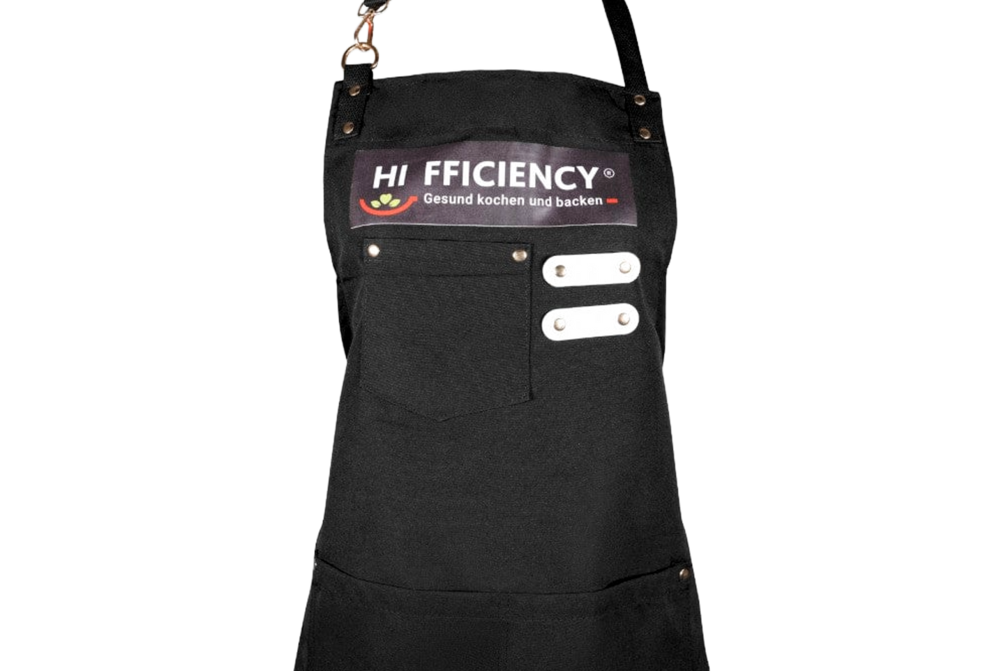 black cooking apron