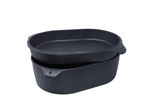 HIFFICIENCY® Bräter Bräter mit Grilldeckel Pfannen Online Shop