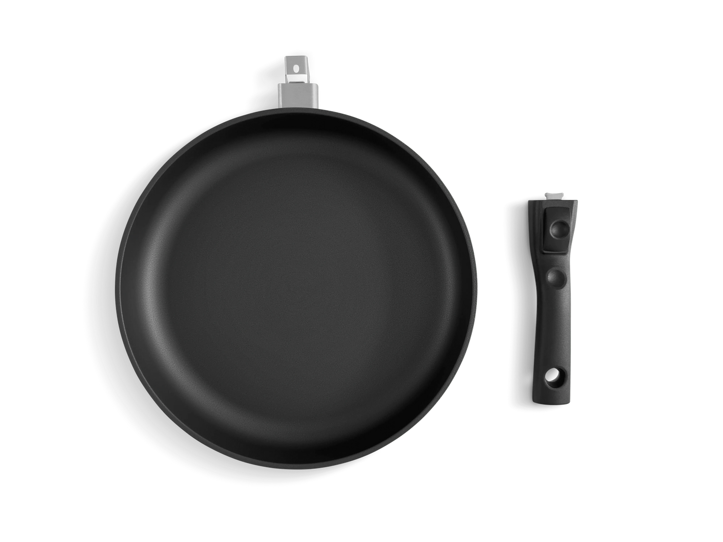 HIFFICIENCY® Pfannen 28 cm / Flach (4cm) / Kunststoff (Abnehmbar) Guss Pfanne Pfannen Online Shop