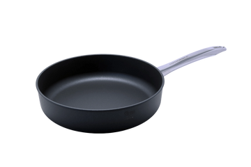 HIFFICIENCY® Pfannen 28 cm / Hoch (7cm) / Edelstahl (Fest) Guss Pfanne Pfannen Online Shop