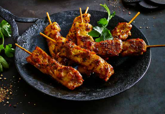 feuerlanzen mit kichererbsen