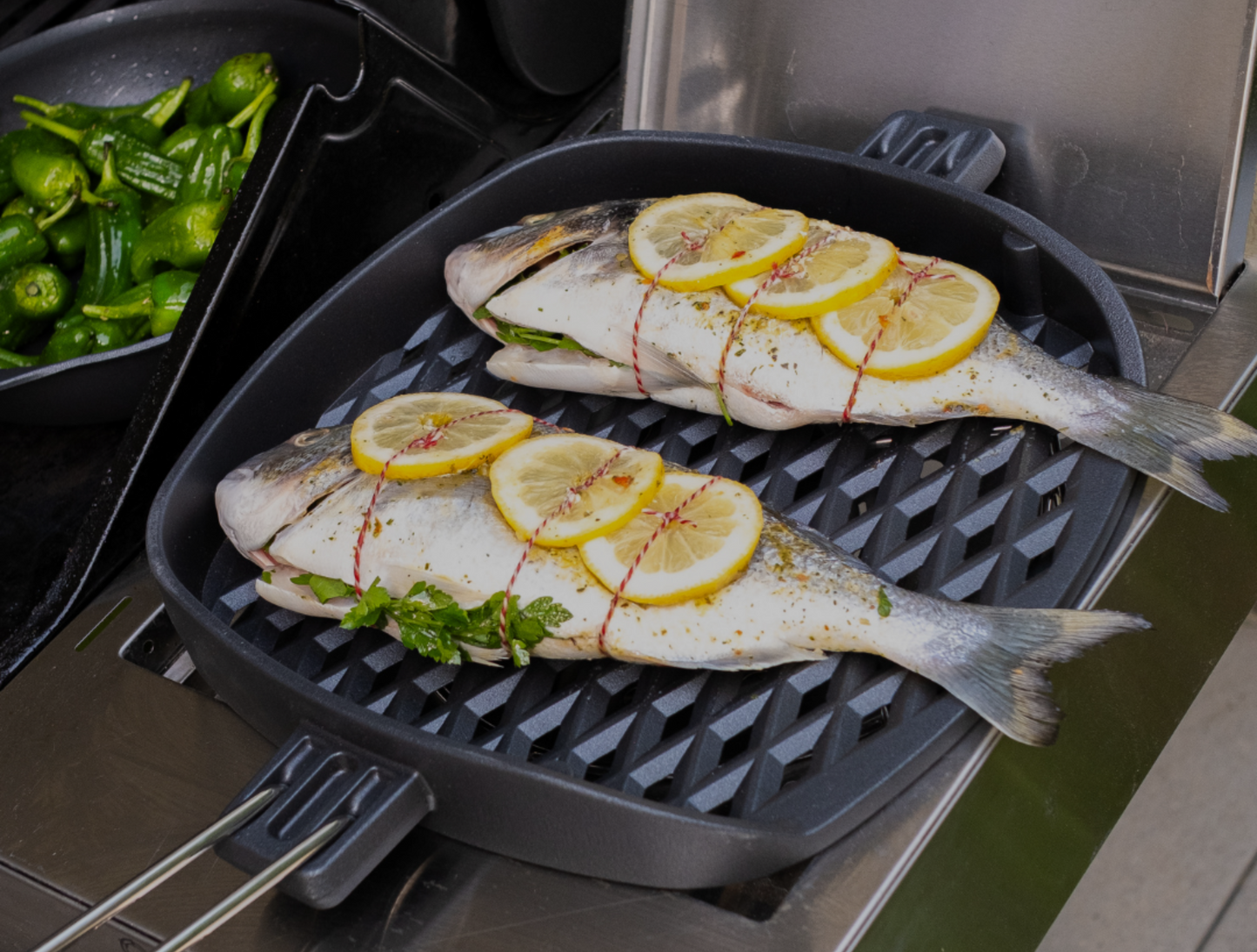Grill rack pan