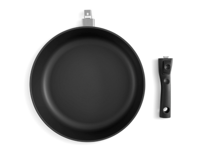 HIFFICIENCY® Pfannen 28 cm / Hoch (7cm) / Kunststoff (Abnehmbar) Guss Pfanne Pfannen Online Shop