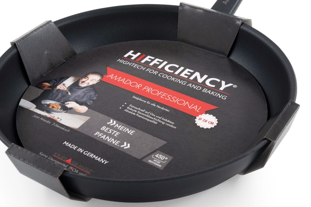 HIFFICIENCY® Stiel- & Bratpfannen 28 cm / induktionsfähig Amador Professional Pfanne Produkt des Monats Pfannen Online Shop