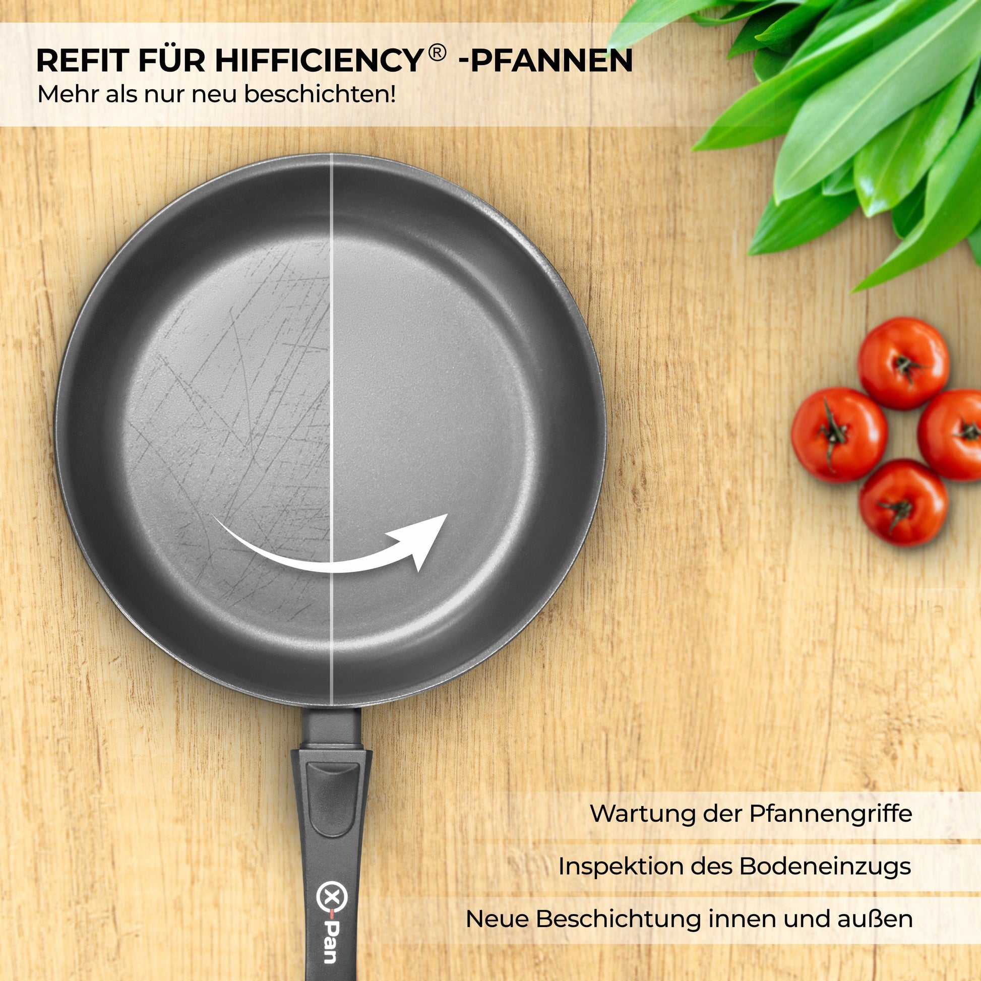 HIFFICIENCY® Stiel- & Bratpfannen Refit HIFFICIENCY® Pfanne Pfannen Online Shop